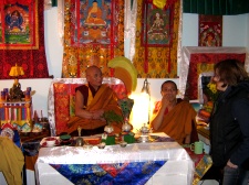 Guéshé Tcheu Dorjé Rinpoché et Lama Lobsang Samten
